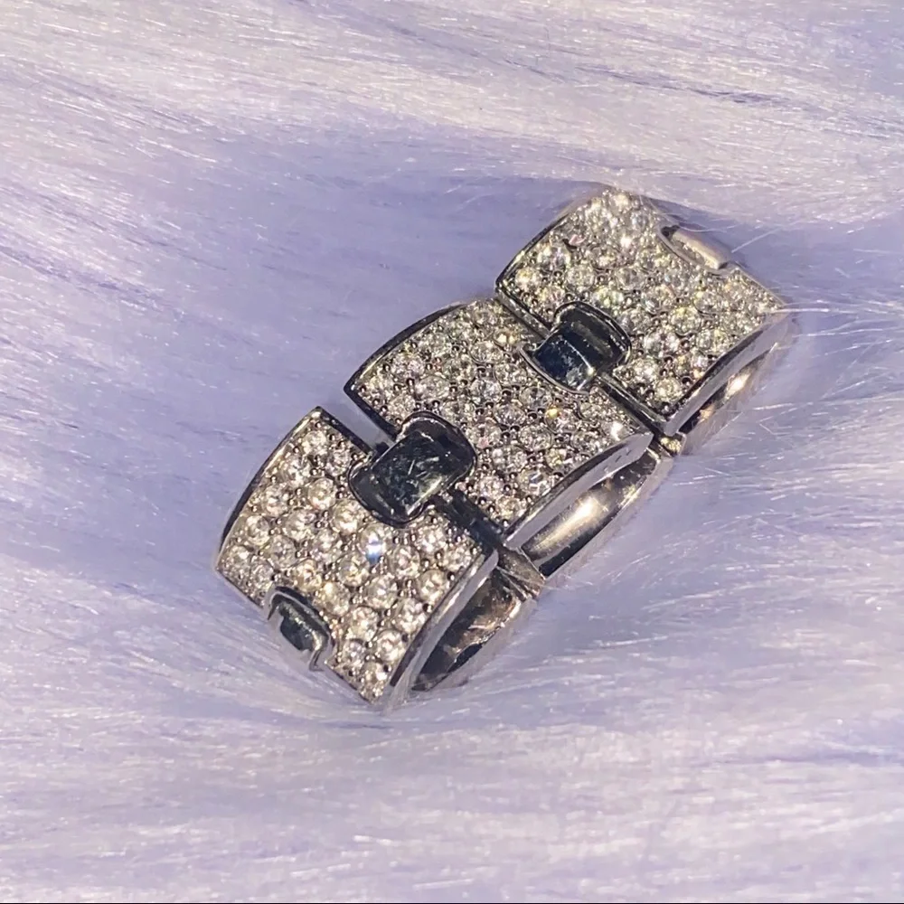 Flexible Diamond Studded Ring